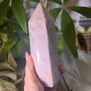 Pink amethyst tower 6.5” tall